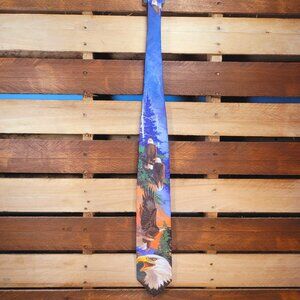 Ralph Marlin "Eagle" Vintage Neck Tie 1995 Featuring Bald Eagles
